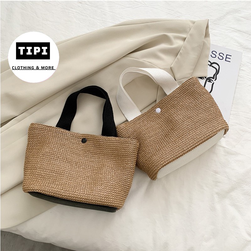 Túi du lịch chất liệu PVC kiểu đan mây Romantic | BigBuy360 - bigbuy360.vn