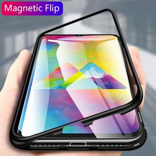 Ốp điện thoại kính cường lực viền kim loại từ tính cho Samsung Galaxy A51 A71 Note 10 Lite S10 Lite S20 Plus S20 Ultra