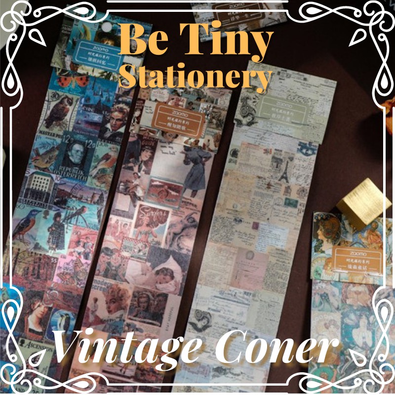 Sticker vintage cổ điển đa dạng mẫu đẹp mắt Be Tiny Be Tiny