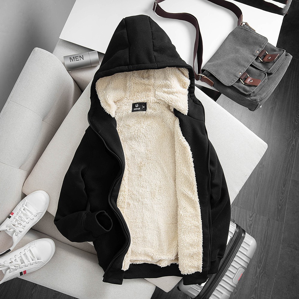 Áo nỉ lót lông nam hoodie mẫu mới cực ấm có túi mũ hàng may kỹ Micado | BigBuy360 - bigbuy360.vn