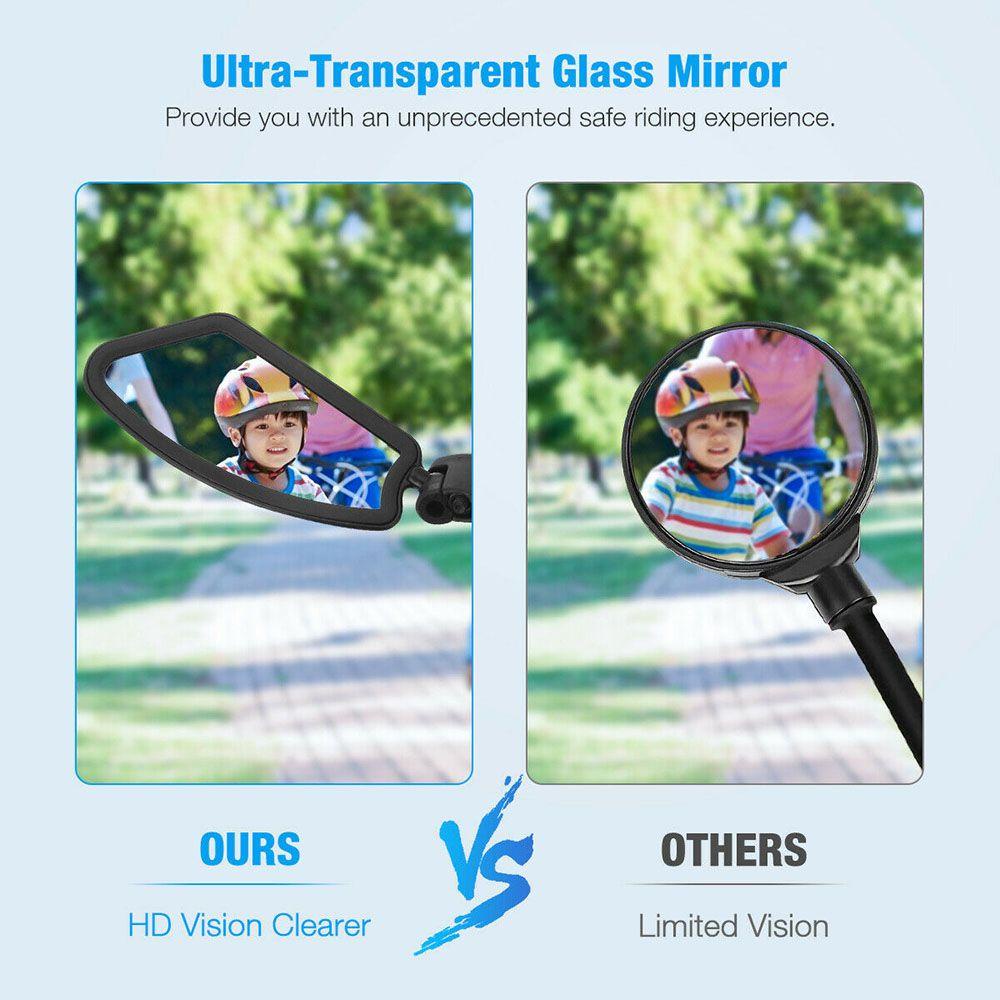 WATTLE Gương Chiếu Hậu Xoay 360 Độ Cho Xe Đạp