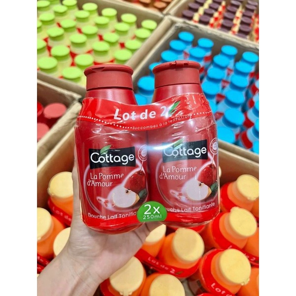 Bộ 2 Chai Sữa Tắm Cotttage Cao Cấp Pháp 250ml Lưu Mùi Thơm Lâu