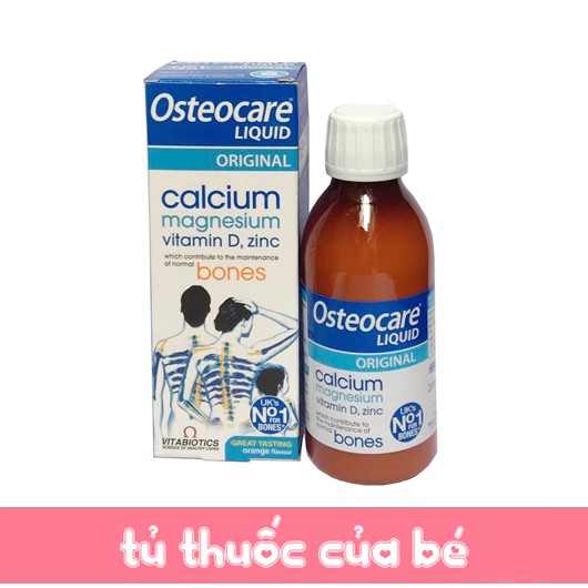Canxi Osteocare Liquid 200ml Của Vitabiotics Anh Bổ Sung Canxi, Magie, Kẽm, Vitamin D