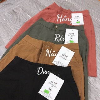 Quần Sóc Đũi Khuy Cao Cấp