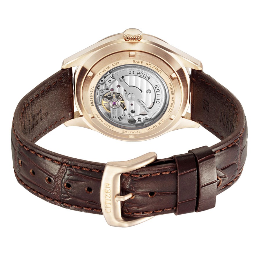 Đồng Hồ Citizen C7 Unisex Dây Da NH8393-05A - Mặt Trắng