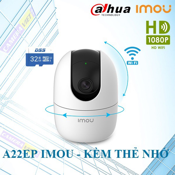 Camera IP Wifi 2.0MP Ranger 2 IPC-A22EP-IMOU Kèm Thẻ Nhớ - Hàng Chính Hãng