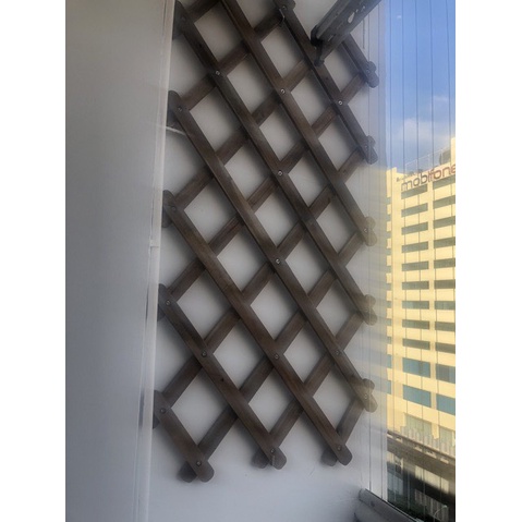 [Cao Cấp] Khung giàn gỗ treo cây ban công, Giàn leo hoa hồng gỗ KT 140x 60 cm Goodwood
