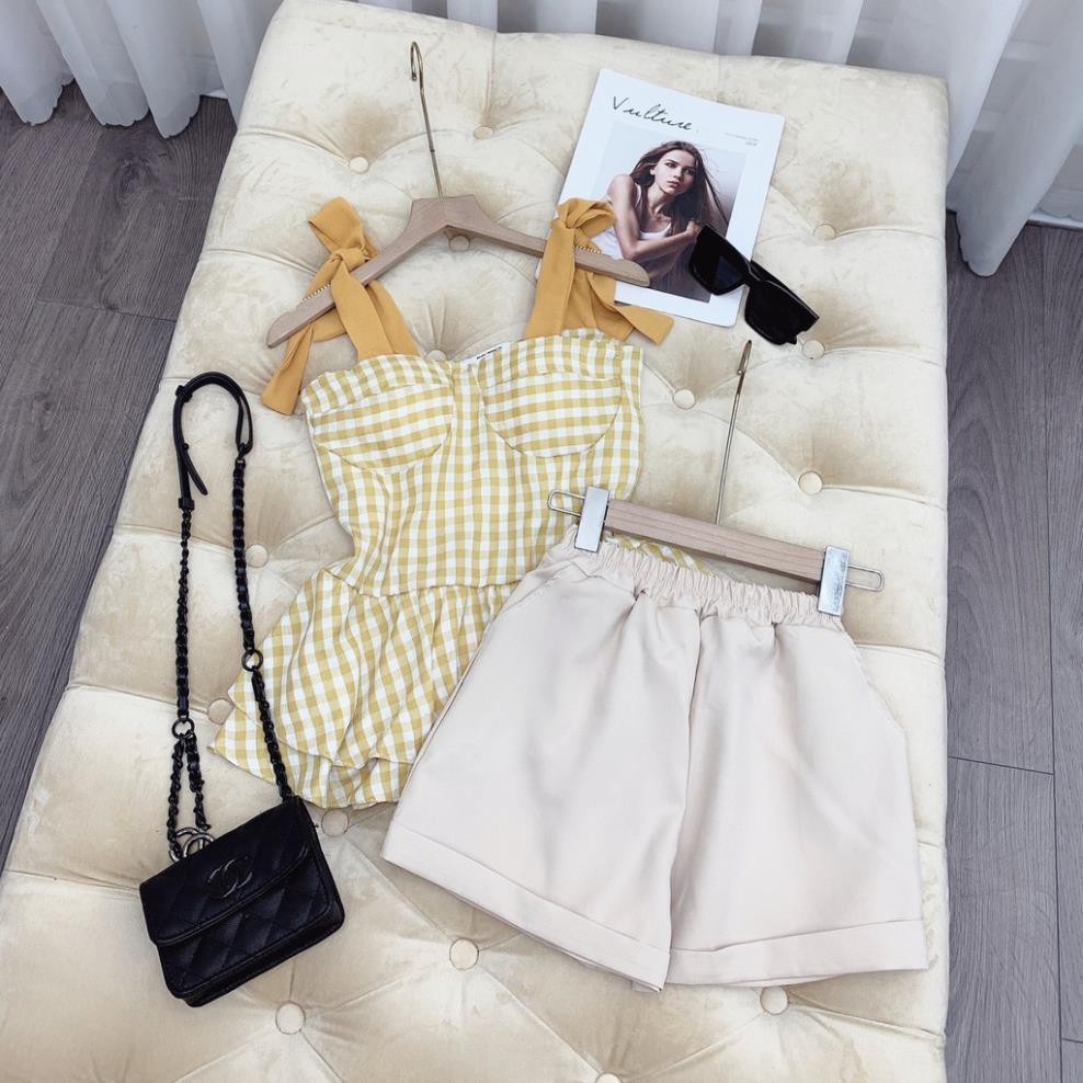 Set đồ nữ cá tính, set quần sóc áo quây đi chơi sang chảnh mùa hè đẹp 8A00069 JKR | BigBuy360 - bigbuy360.vn