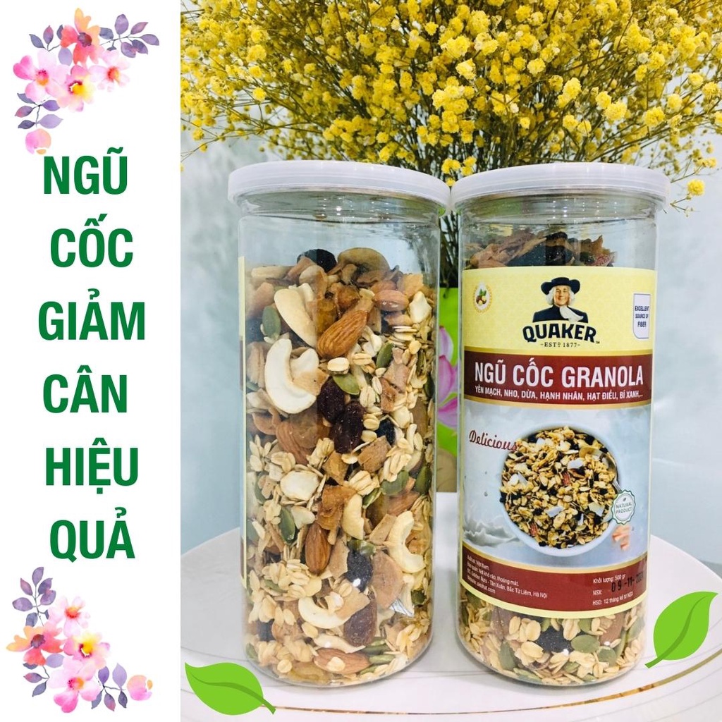 Granola ăn kiêng có hạt chia Úc, ngũ cốc giảm cân nhiều hạt - Ngũ cốc Granola quaker