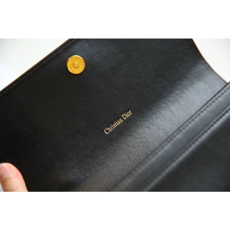 Ví W566-25 Clutch Dior logo CD fullbox da thật size 25 tag vàng đẹp sang
