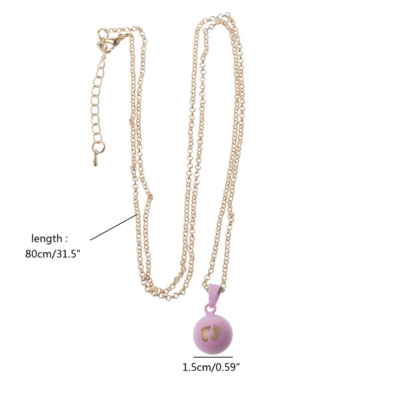 Vòng cổ Mặt Hình Dấu Chân Em Bé Rực Rỡ