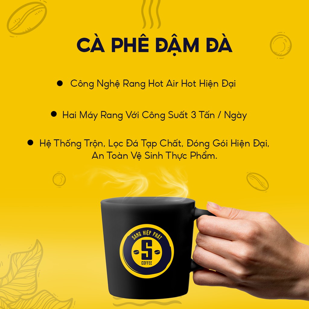 Cà phê Robusta & Culi nguyên chất rang mộc 100% vị đắng mạnh hậu ngọt thơm nồng dùng pha phin từ SaTi Coffee | BigBuy360 - bigbuy360.vn