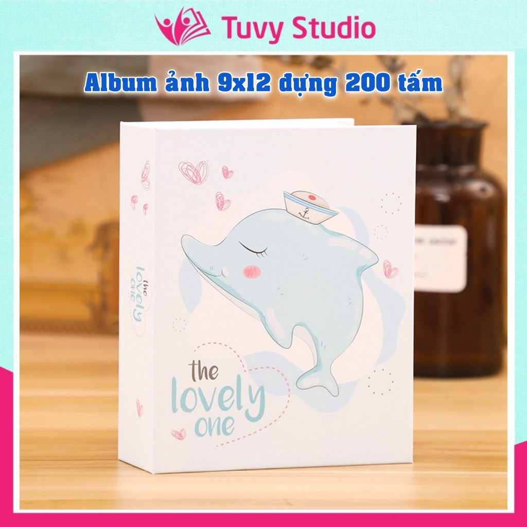 Album ảnh 9x12 đựng 200 ảnh nhiều mẫu bìa cute sẵn hàng tại Tú Vy Studio