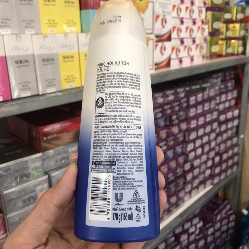Dầu gội Dove phục hồi hư tổn 170g
