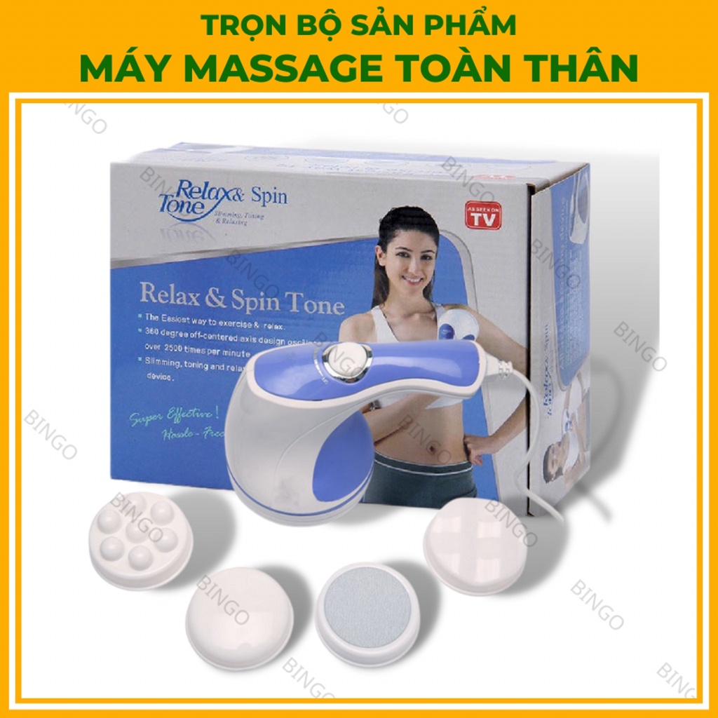 Máy massage cầm tay  Máy massage toàn thân Relax matxa bụng, lưng, cổ, tay, chân, vai - Đánh tan mỡ bụng
