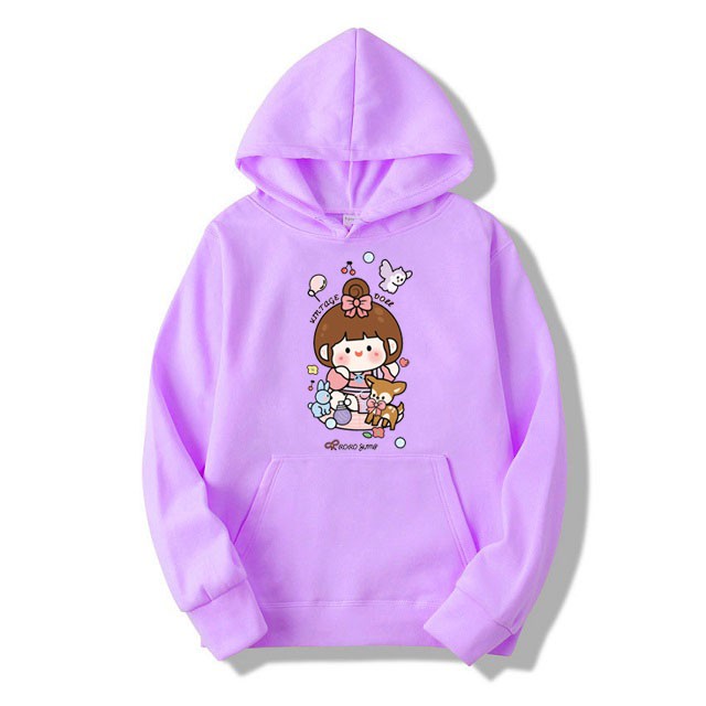 Áo Hoodies Nam Nữ Thu Đông Ấm Áp Chất Nỉ Mềm Mịn Siêu Dễ Thương In 3D Bé Yêu Thú Mặc Đi Chơi - Đi Học Phong Cách