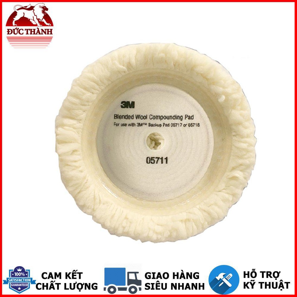 PHỚT LÔNG CỪU 1 MẶT 3M 05711 9 INCH (TRẮNG)