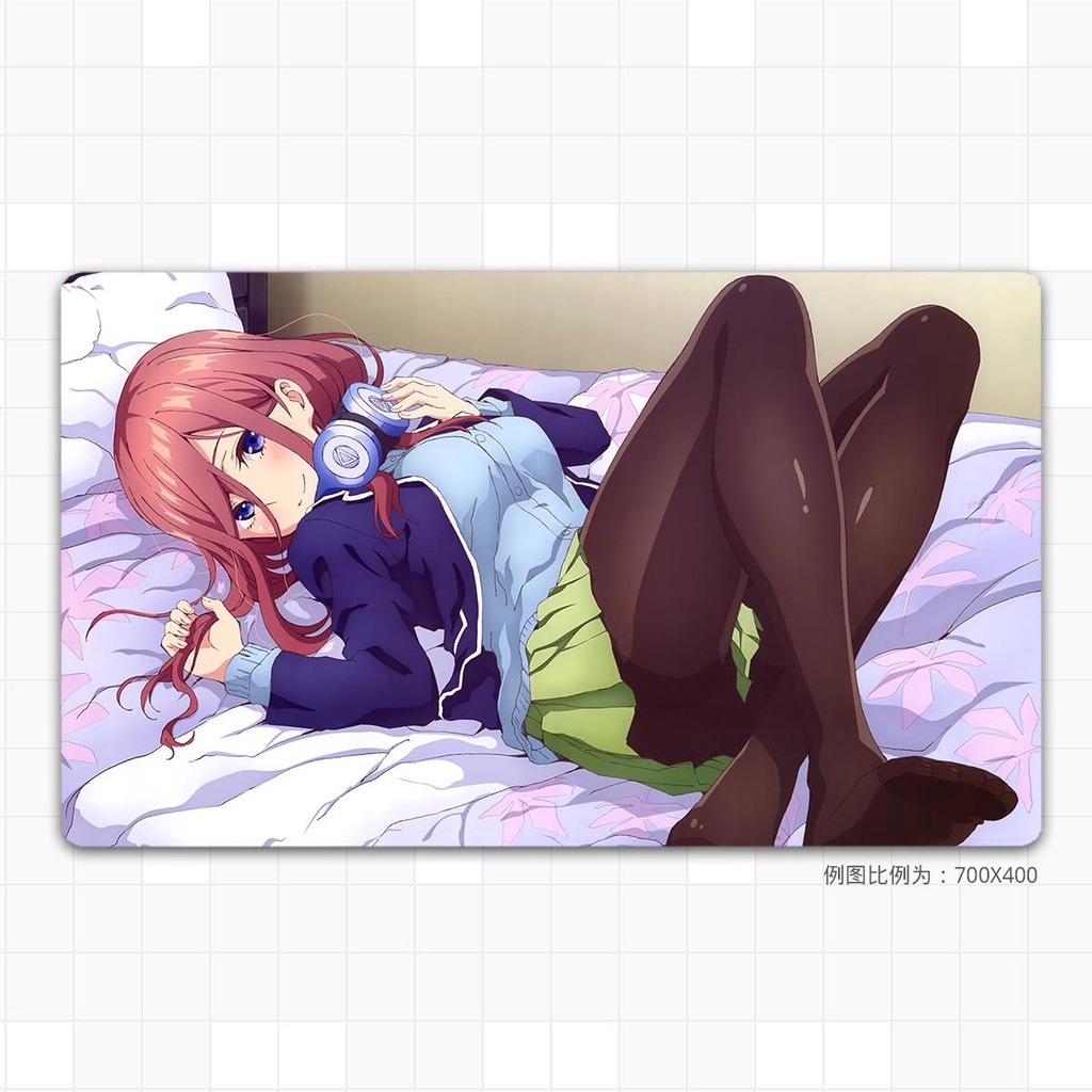 Tấm Lót Chuột Máy Tính Cỡ Lớn In Hình anime Hoa Năm Cánh Hai no three Lá