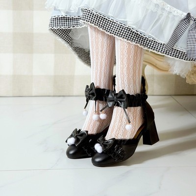 Có ảnh thật- Giày cao gót lolita công chúa ngọt ngào