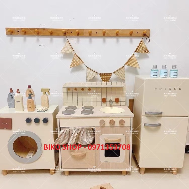 Đồ chơi nhà bếp bằng gỗ Zara Home phong cách Hàn cho bé - Biko Shop