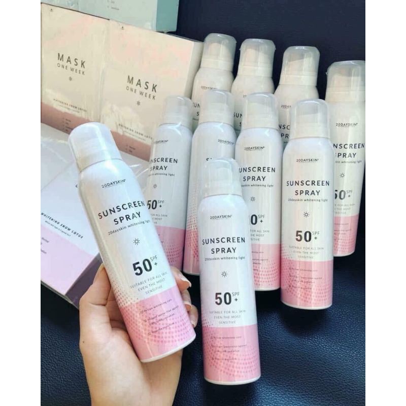 Xịt chống nắng dưỡng trắng 20dayskin 🔥