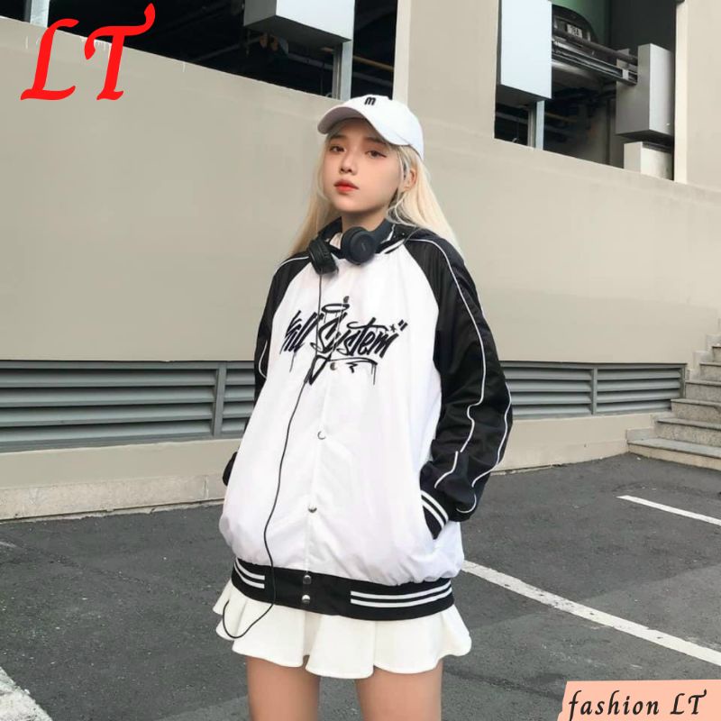 Áo Bomber Bóng Chày Jacket SYSTEM ❤️Áo Khoác Dù Gió 2 lớp chống nắng cực chất Unisex cho Nam Nữ- LT STORE