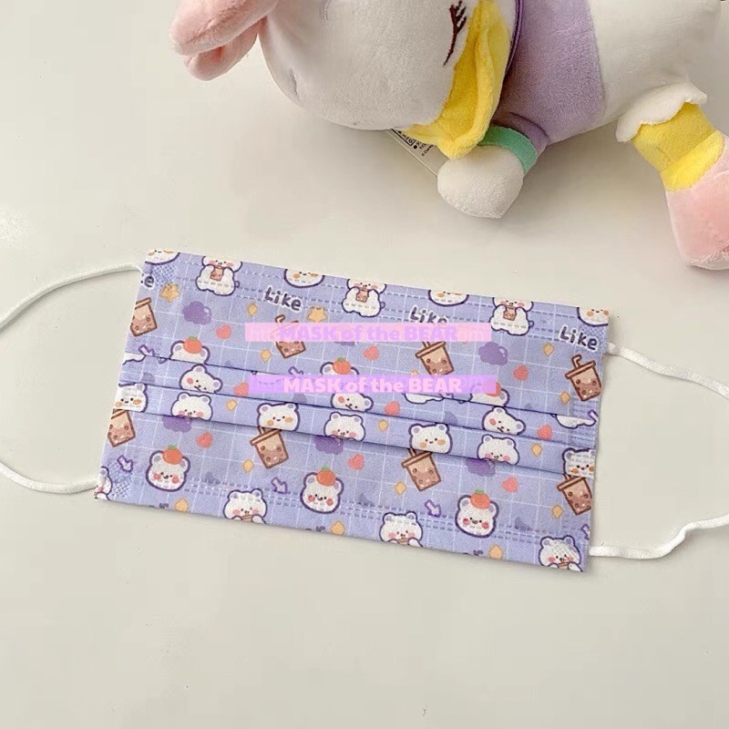 [Mã COSDAY giảm 8% đơn 150K] Khẩu trang cute Chính Hãng trẻ em và người lớn Mask of the Bear | BigBuy360 - bigbuy360.vn