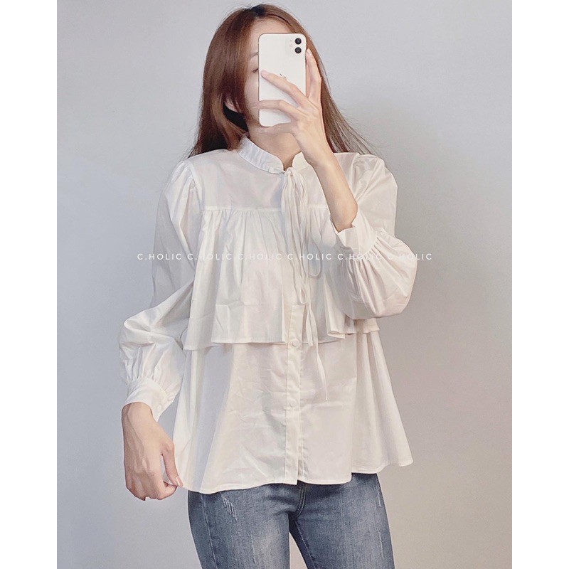 ÁO SƠMI DÁNG BABYDOLL TẦNG [hình thật] | BigBuy360 - bigbuy360.vn