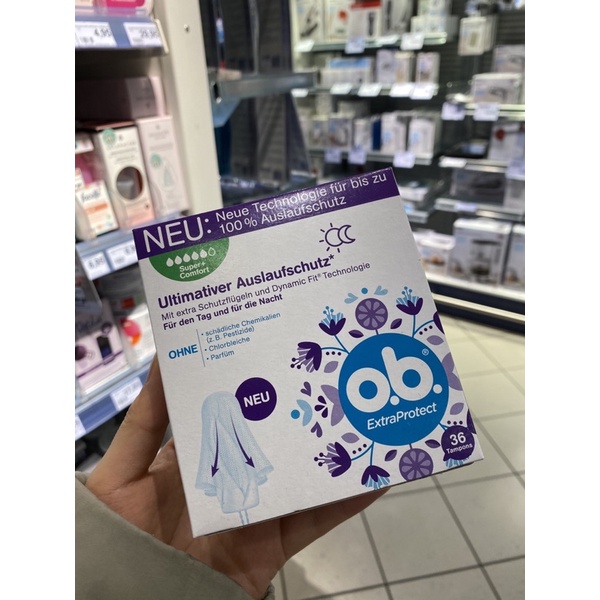 Băng vệ sinh Tampons O.B [mẫu mới nhất tại đức đu Bill ]