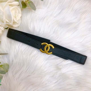 Đai nịt bản nhỏ phối đầm váy belt