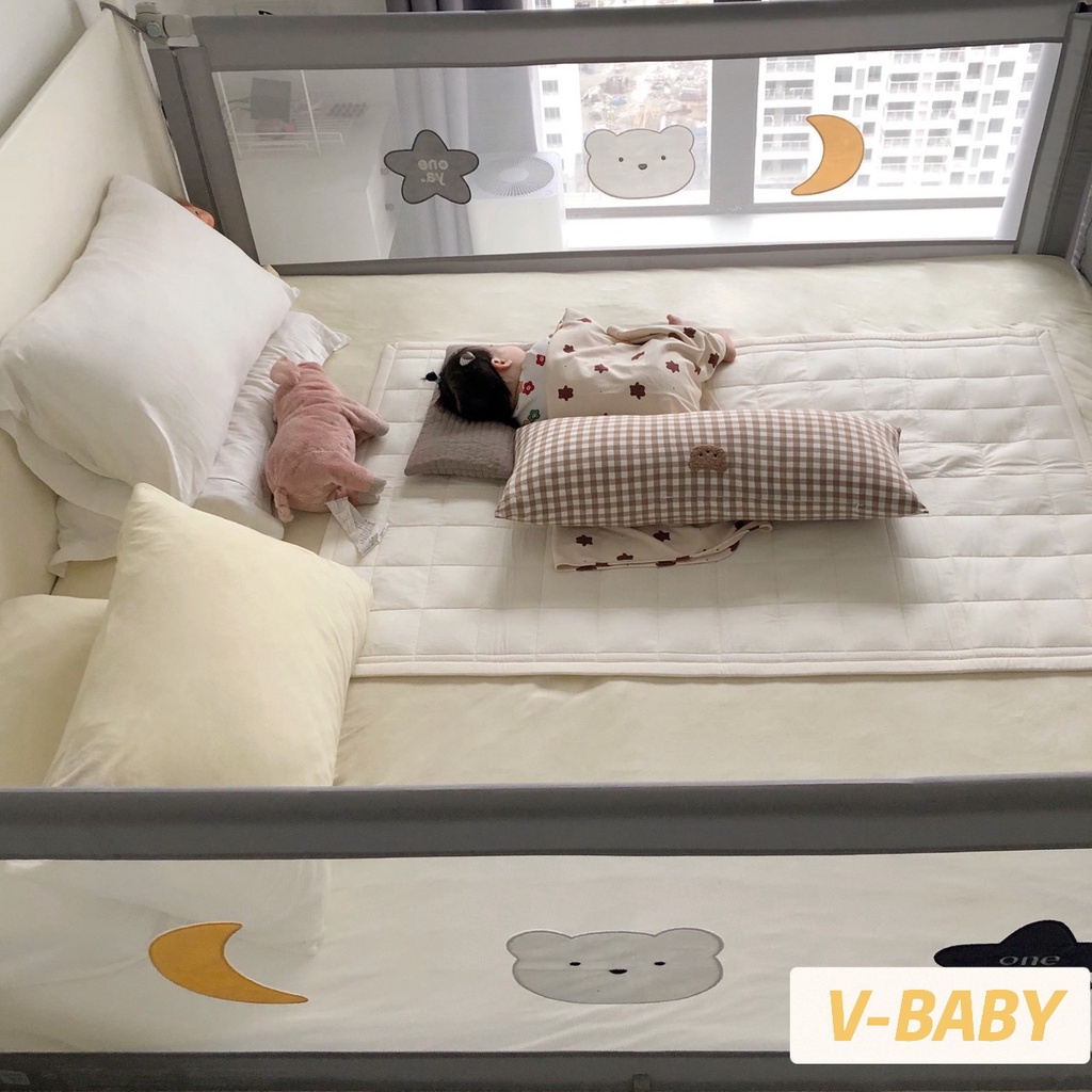 Thanh Chắn Giường V-Baby KL PLus & N1 Nâng Hạ 1 Bên (1 THANH 1 MẶT)