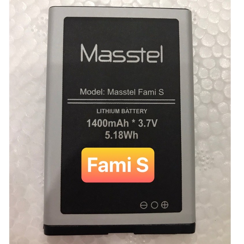 pin masstel Fami S / Fami 5 - pin mới 1400mAh