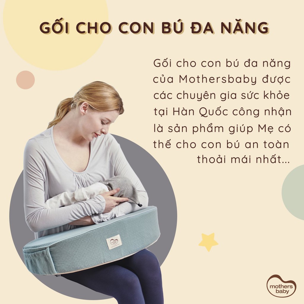 Gối Cho Bé Bú Hàn Quốc- Gối Chống Trào Ngược Thương Hiệu Mothersbaby Hàn Quốc #3