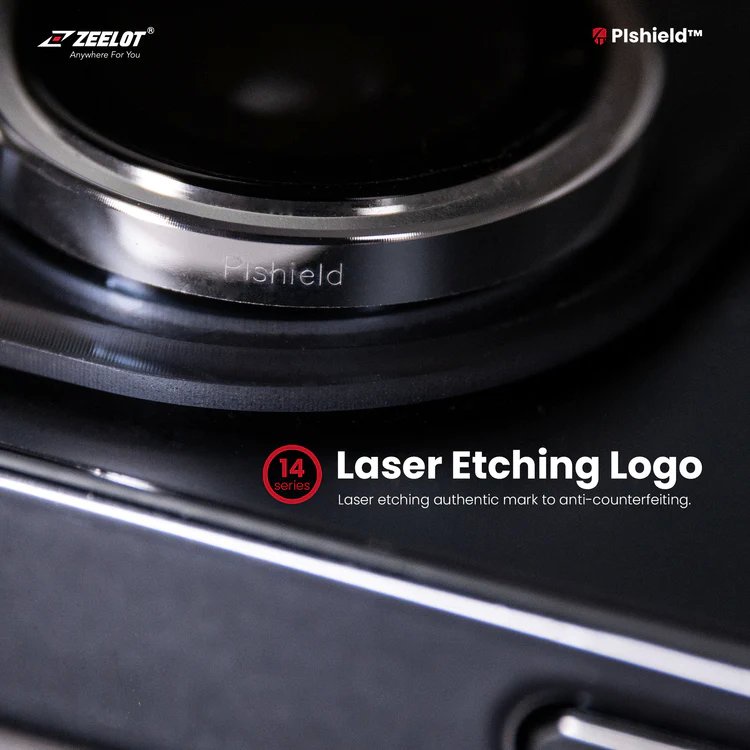 Kính Cường Lực Camera Lens Zeelot Titanium Plshield Chống Vân Tay, Siêu Cứng Dành Cho iPhone 14 Pro / 14 Promax