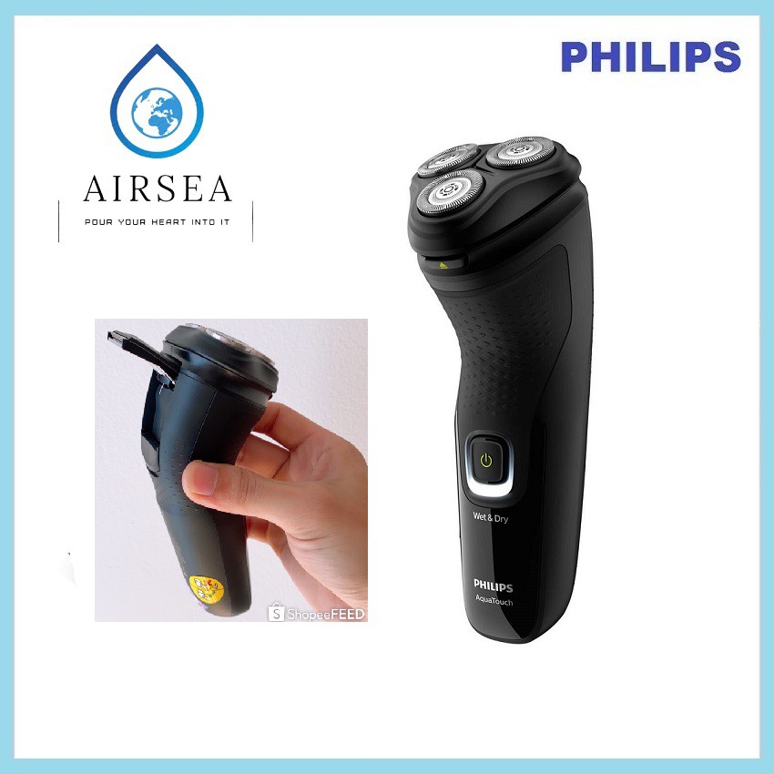 Máy cạo râu Philips S1223, cạo râu không dây, dùng trong 40 phút sau 8 giờ sạc, 27 lưỡi cạo tự mài