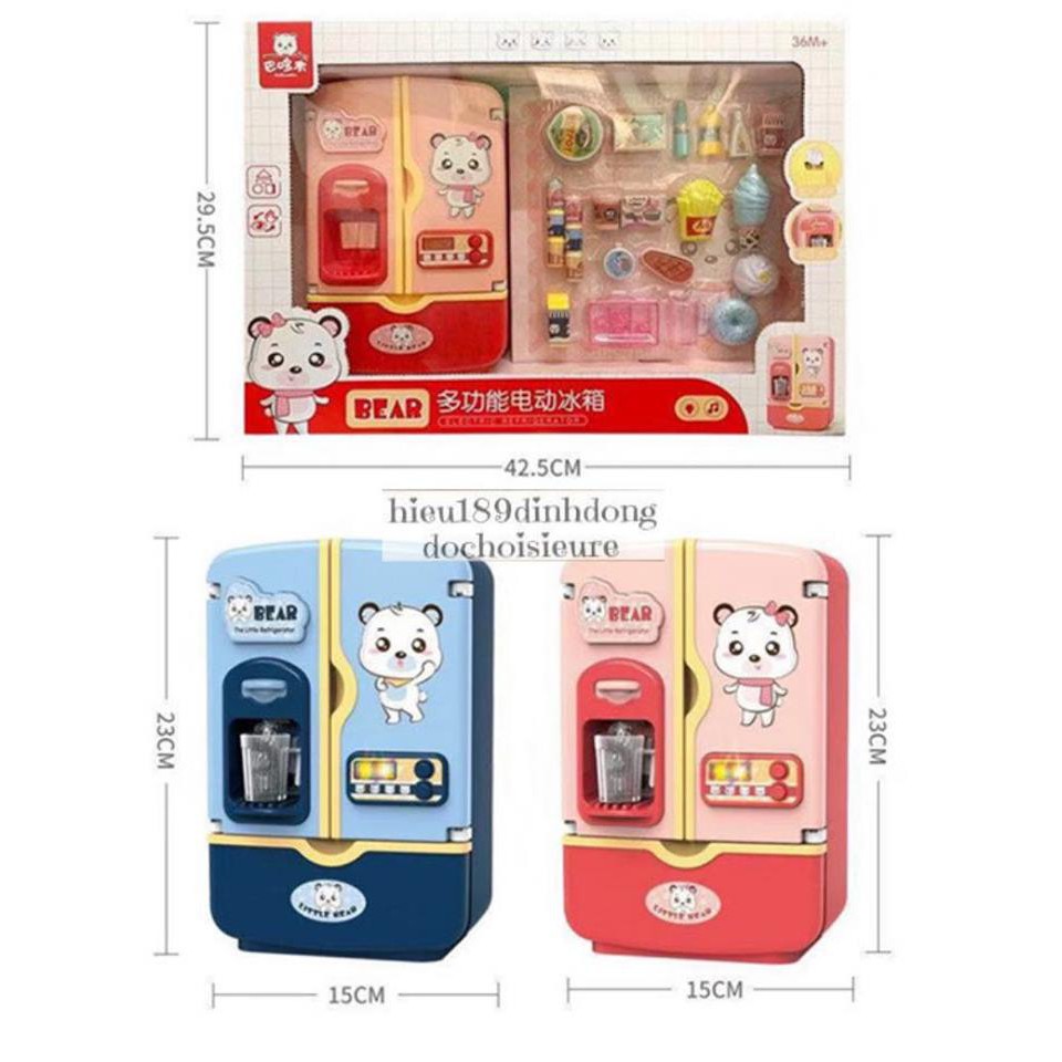 Đồ chơi tủ lạnh đá rơi có nhạc có đèn tặng kèm pin (Có video)