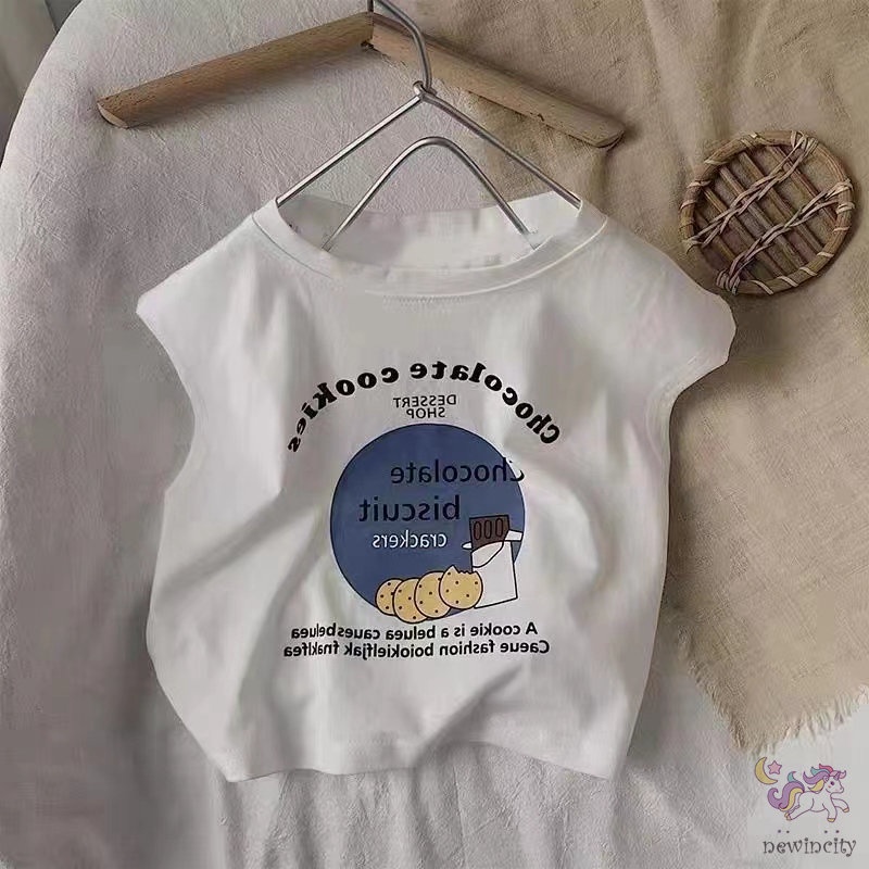 Áo Thun In Họa Tiết Hoạt Hình Phong Cách Hàn Quốc Cho Bé