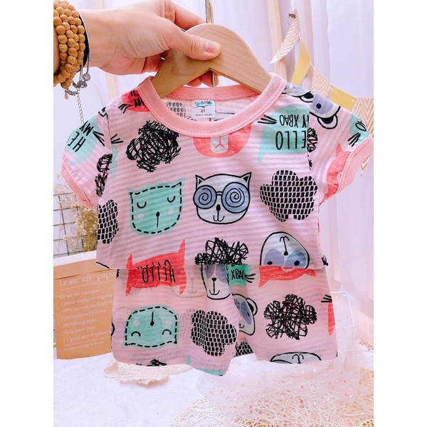 NT049 BỘ CỘC, ĐÙI, NGẮN TAY COTTON SỢI TRE SIÊU MÁT CHO BÉ