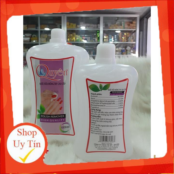 Nước rửa móng Quyên cao cấp  500ml - 1000ml