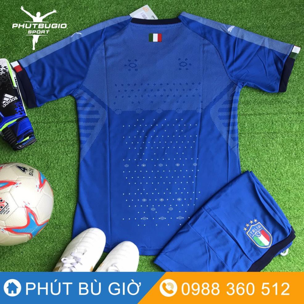 [CAO CẤP] Áo Bóng Đá Thể Thao Đá Banh Đội Tuyển Ý ITALIA 2018 Chất Polyester, Hàng Thailand Thi Đấu Phút Bù Giờ Sport  ྇