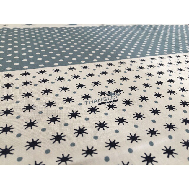 Drap cotton 100% , ga trải giường cao cấp chuẩn LOGO CTY mẫu sao trăng
