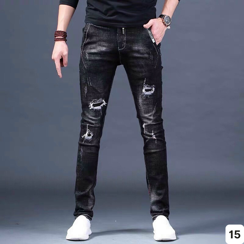 Quần Jean Nam Mẫu Mơi 💝Freeship💝 Quần Bò Nam Rách Xước Quần Rin Nam Cao Cấp HU427 | BigBuy360 - bigbuy360.vn