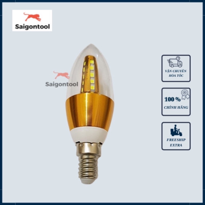 Bóng đèn Led nến, Bóng đèn Led Trái ớt 5w Trang Trí Cao Cấp - đuôi E14 và E27 - ánh sáng trắng và ánh sáng vàng