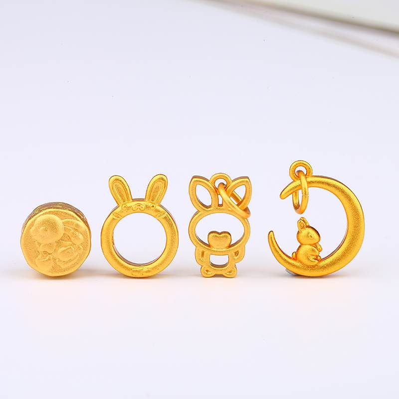 Vòng Tay Xỏ Hạt Hình Thỏ / Mặt Trăng / Bánh Trung Thu / Thỏ / Bánh Trung Thu Không Phai Màu Phong Cách Việt Nam Cổ Điển