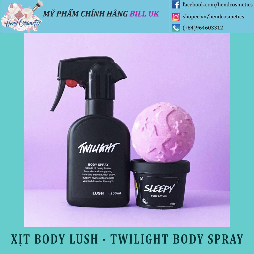 XỊT TOÀN THÂN LUSH - TWILIGHT BODY SPRAY ( BILL ANH ) | BigBuy360 - bigbuy360.vn