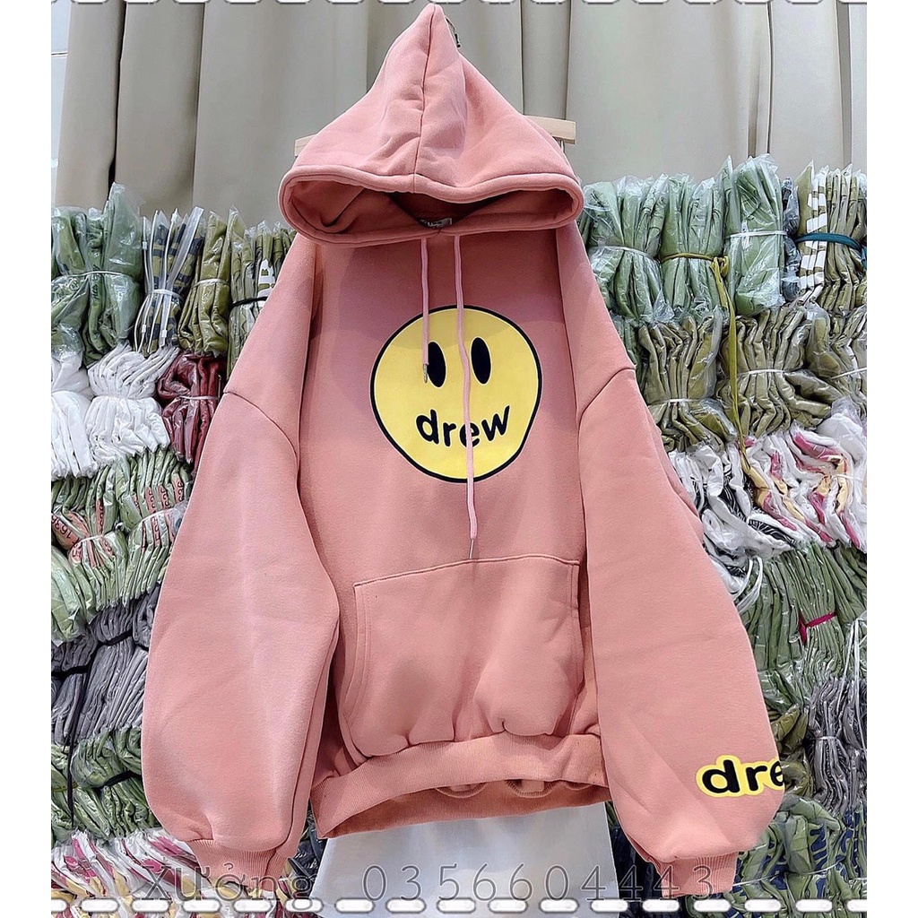 Áo nỉ Hoodie mặt cười Mẹ Cu Bin Store , áo nỉ bông mũ 2 lớp hoodie unisex nam nữ