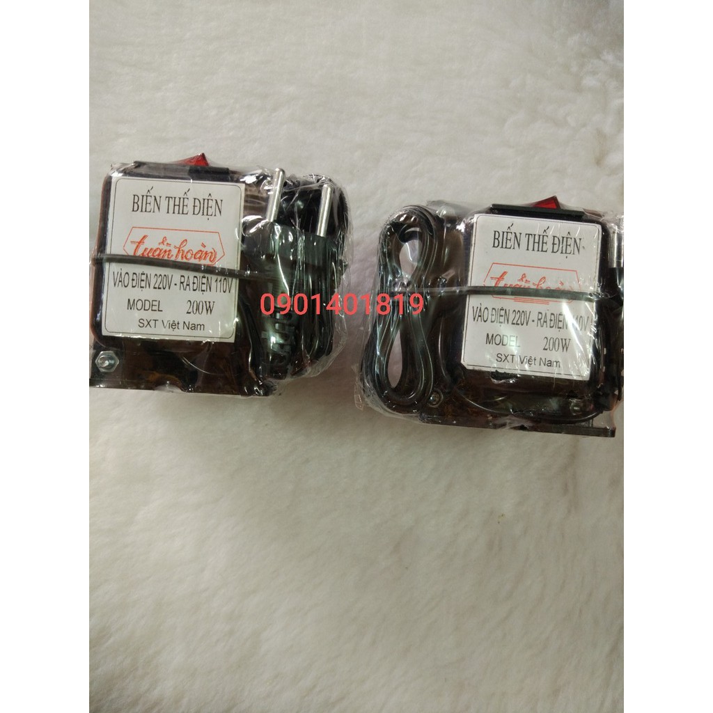 Biến Áp Đổi Nguồn 220V - 110V ( TH - VN - 200W )