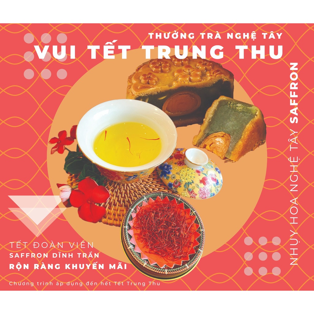 Nhụy hoa Nghệ Tây Iran (Super Negin) - Saffron Dĩnh Trần