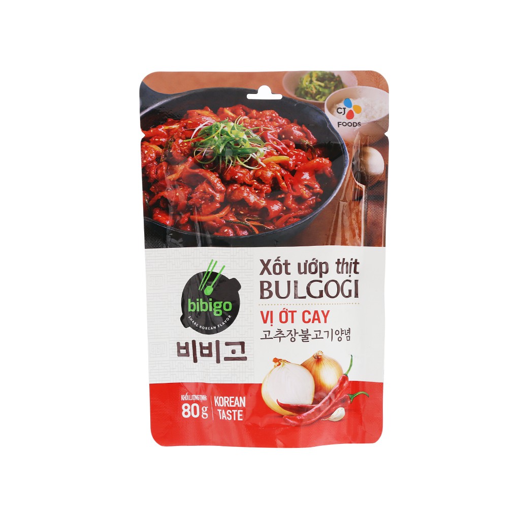 Sốt Ướp Thịt Hàn Quốc BULGOGI Gói 80G Vị ƠtT Cay