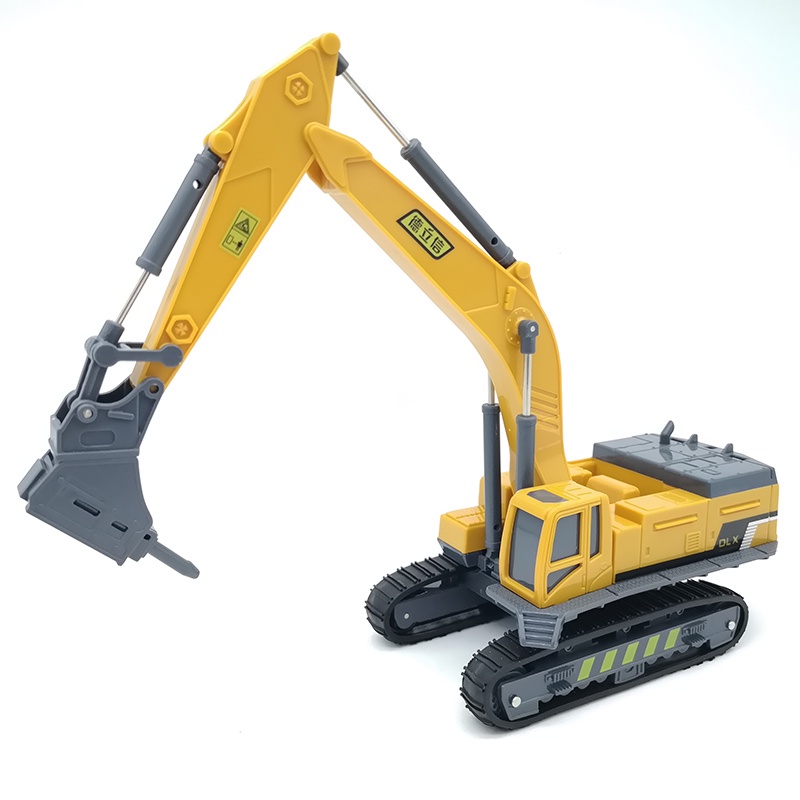 Máy phá dỡ nhựa mô phỏng máy xúc khoan sỏi đá khoan máy nghiền kỹ thuật máy khoan đất đồ chơi giáo dục trẻ em